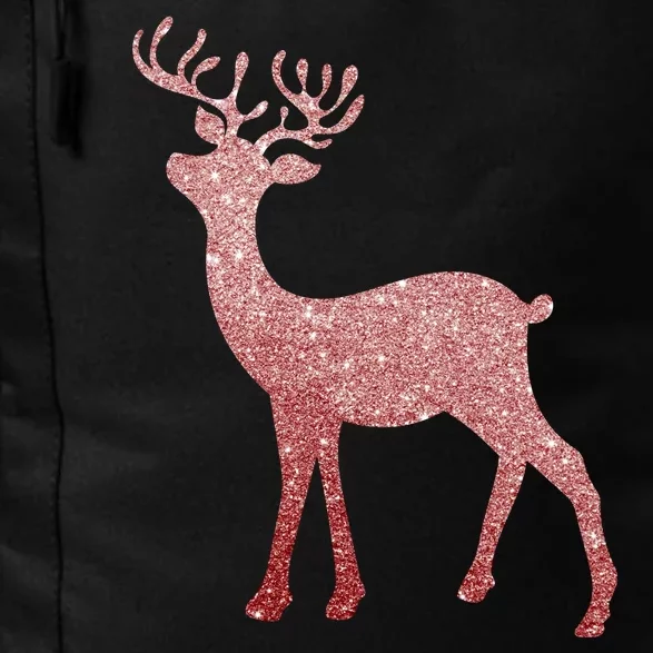 Cute Pink Reindeer Winter Holiday Gift Daily Commute Backpack