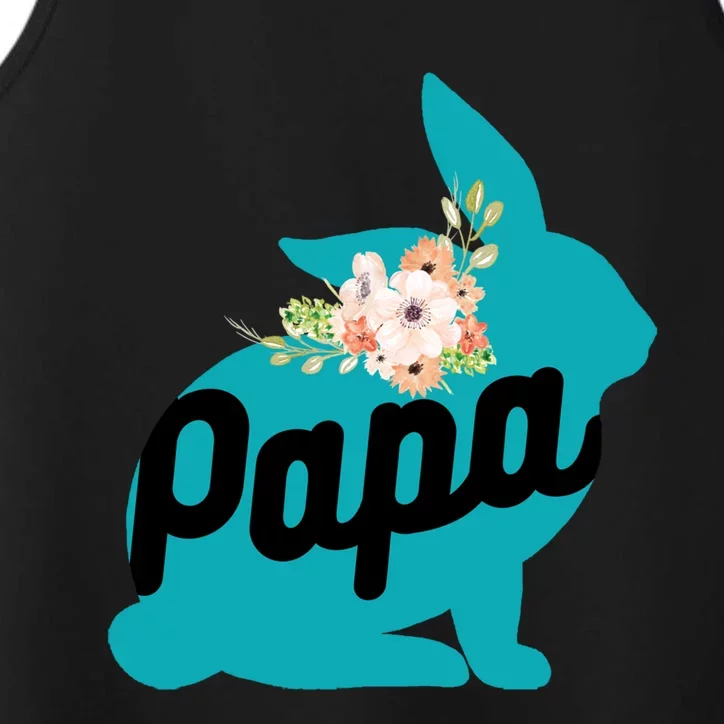 Cute Papa Rabbit Bunny Cool Gift Designs For Pregnancy Gift Meaningful Gift Performance Tank