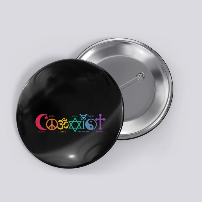 Coexist Peace Religion Equality Rights Humanity Spirituality Button