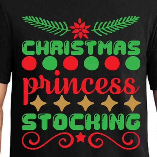 Christmas Princess Stocking Pajama Set