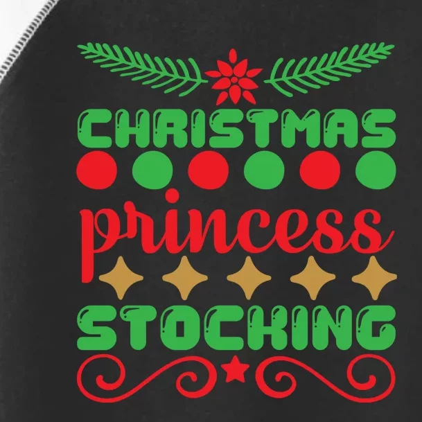 Christmas Princess Stocking Toddler Fine Jersey T-Shirt