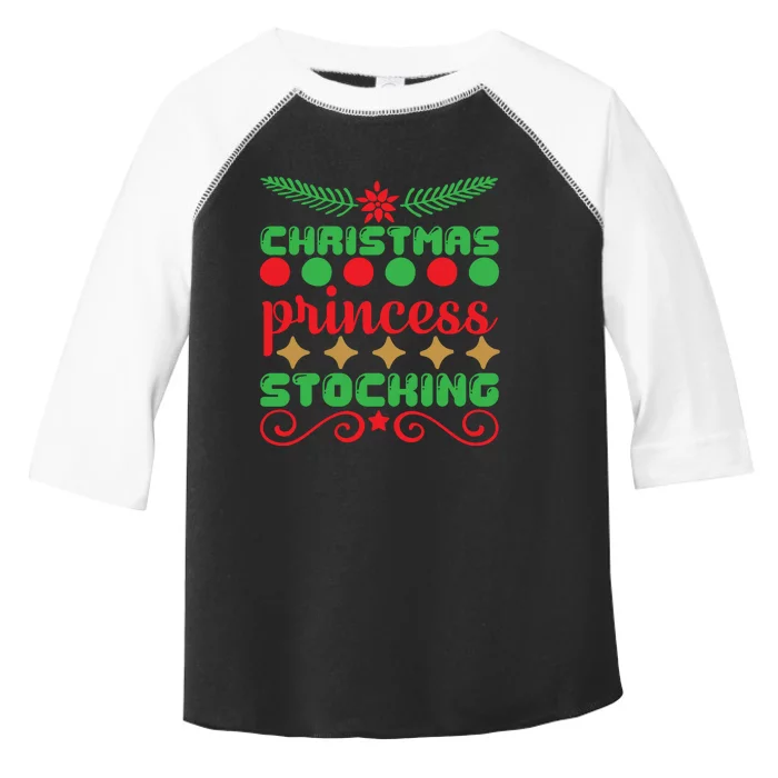 Christmas Princess Stocking Toddler Fine Jersey T-Shirt