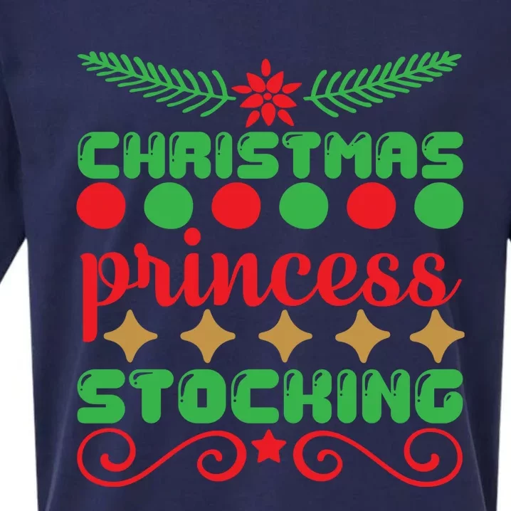 Christmas Princess Stocking Sueded Cloud Jersey T-Shirt