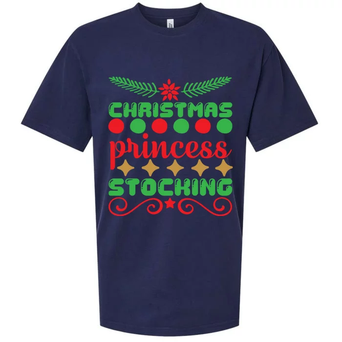 Christmas Princess Stocking Sueded Cloud Jersey T-Shirt