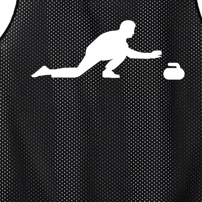 Curling Patent Stone Mesh Reversible Basketball Jersey Tank