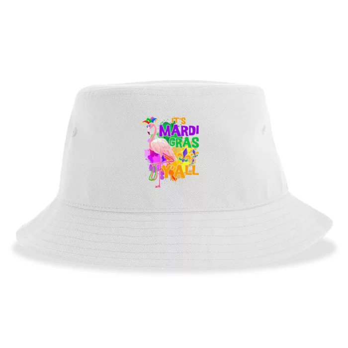 Carnival Party S Idea Flamingo Mardi Gras Sustainable Bucket Hat