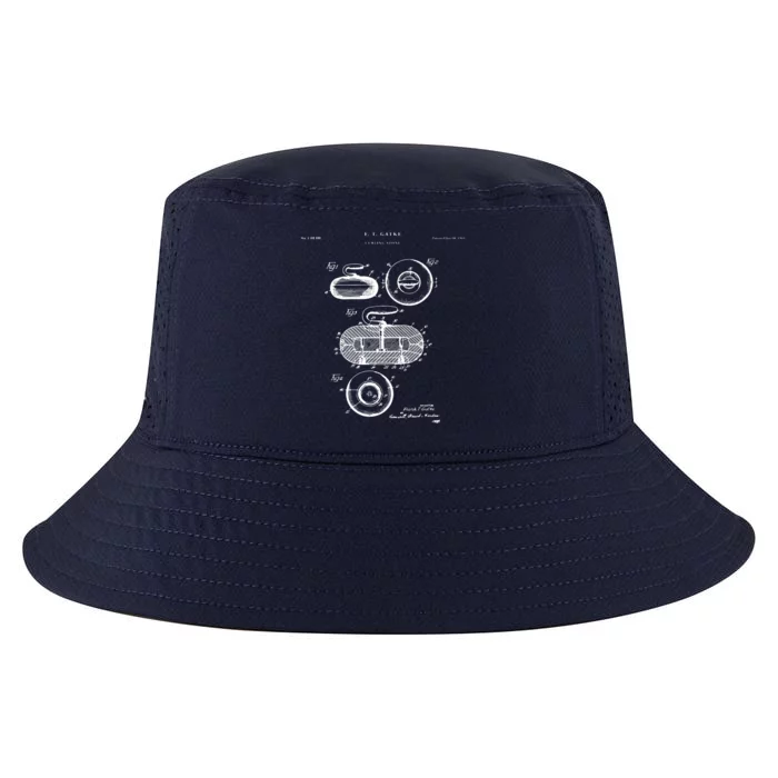 Curling Patent Stone Cool Comfort Performance Bucket Hat