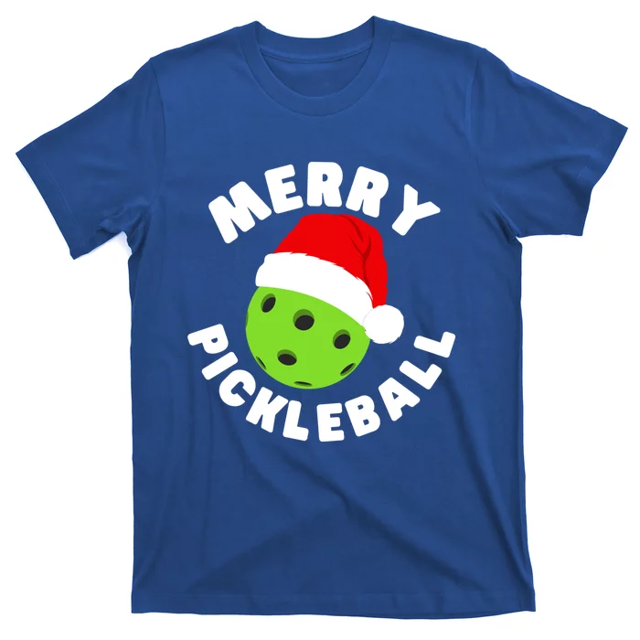 Christmas Pickleball Santa Hat Pickleball Player Xmas Gift T-Shirt