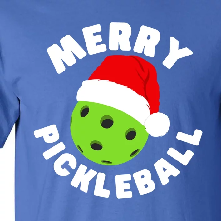 Christmas Pickleball Santa Hat Pickleball Player Xmas Gift Tall T-Shirt