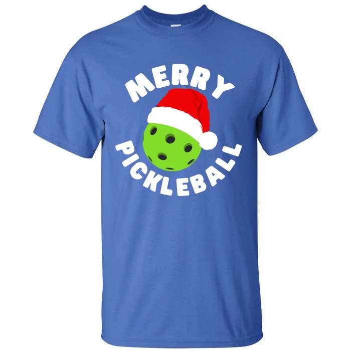 Christmas Pickleball Santa Hat Pickleball Player Xmas Gift Tall T-Shirt