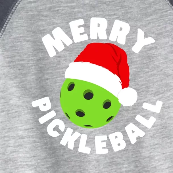 Christmas Pickleball Santa Hat Pickleball Player Xmas Gift Toddler Fine Jersey T-Shirt