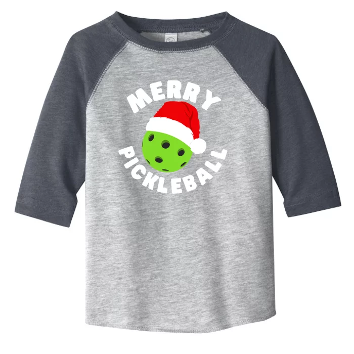 Christmas Pickleball Santa Hat Pickleball Player Xmas Gift Toddler Fine Jersey T-Shirt