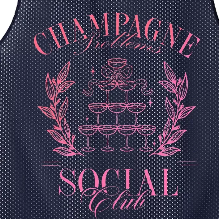 Champagne Problems Social Club Mesh Reversible Basketball Jersey Tank