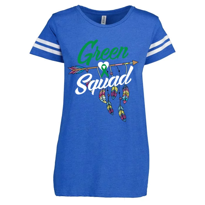 Cerebral Palsy Squad Gift Cp Warrior Green Ribbon Awareness Gift Enza Ladies Jersey Football T-Shirt