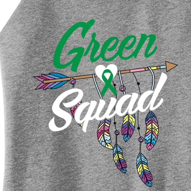 Cerebral Palsy Squad Gift Cp Warrior Green Ribbon Awareness Gift Women’s Perfect Tri Rocker Tank