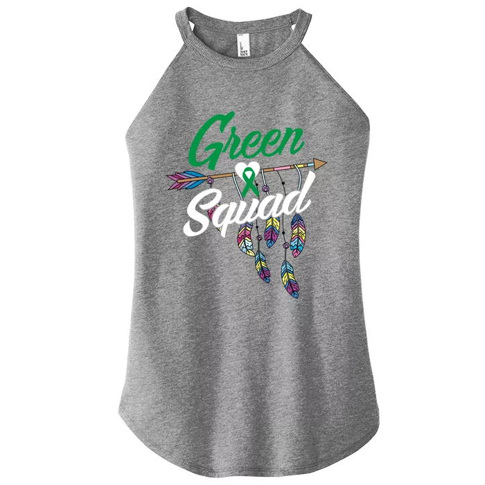 Cerebral Palsy Squad Gift Cp Warrior Green Ribbon Awareness Gift Women’s Perfect Tri Rocker Tank