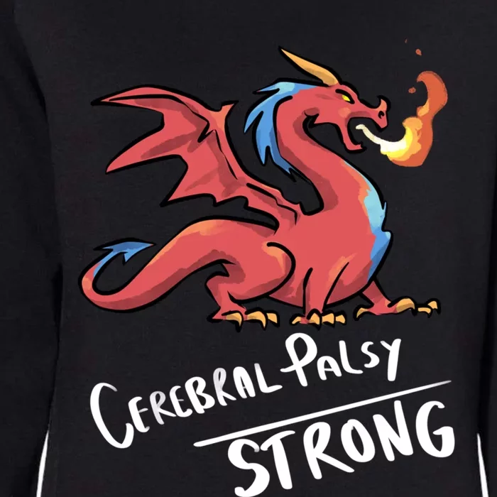 Cerebral Palsy Strong Dragon Gift Cerebral Palsy Gift Womens California Wash Sweatshirt