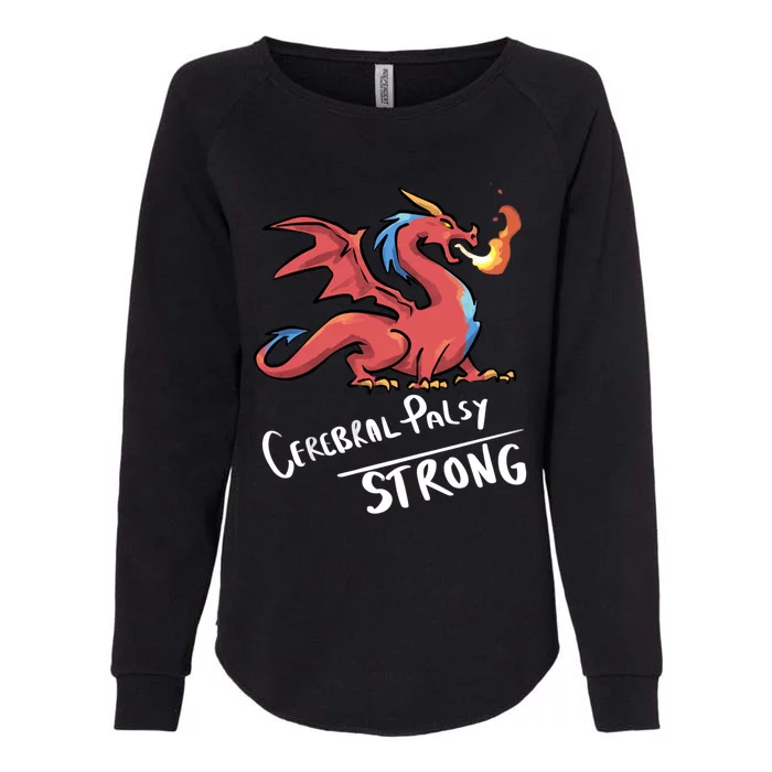 Cerebral Palsy Strong Dragon Gift Cerebral Palsy Gift Womens California Wash Sweatshirt