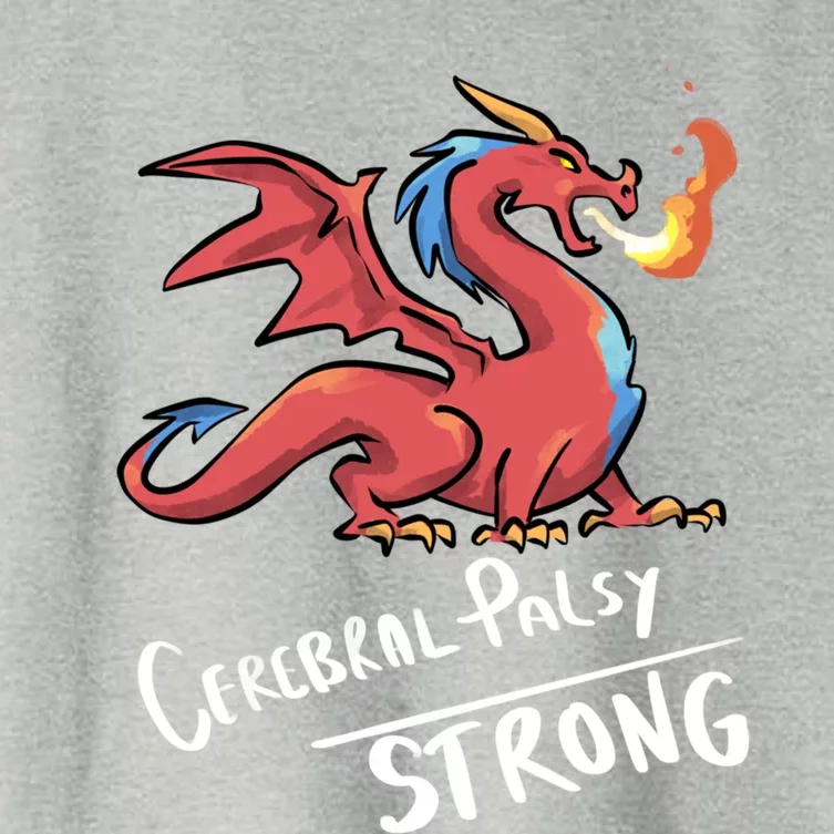 Cerebral Palsy Strong Dragon Gift Cerebral Palsy Gift Women's Crop Top Tee