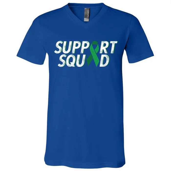 Cerebral Palsy Support Squad Cerebral Palsy Awareness Gift V-Neck T-Shirt