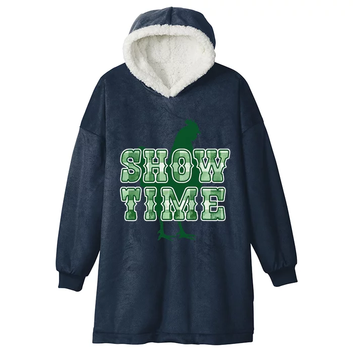 Chicken Poultry Show Time For Fair Week Hooded Wearable Blanket