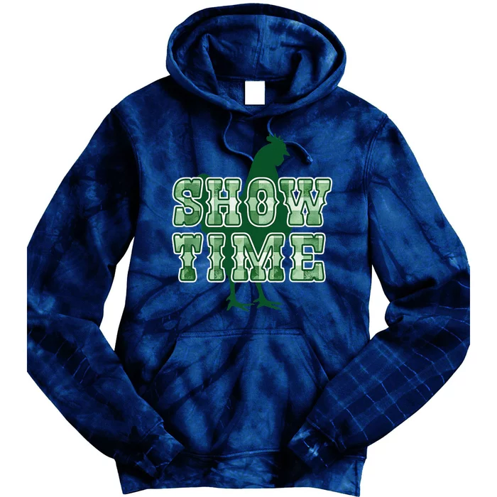 Chicken Poultry Show Time For Fair Week Tie Dye Hoodie