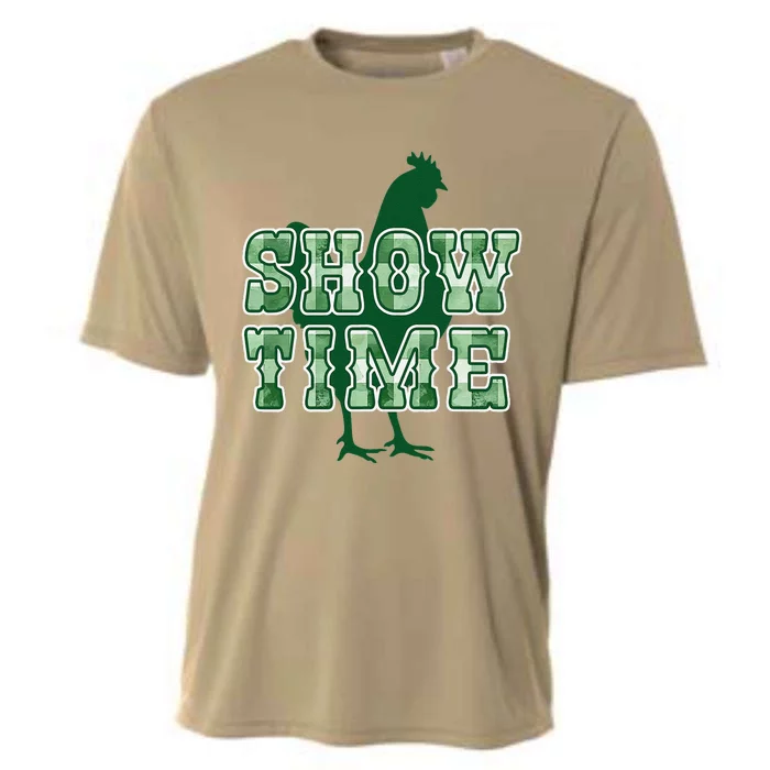 Chicken Poultry Show Time For Fair Week Cooling Performance Crew T-Shirt