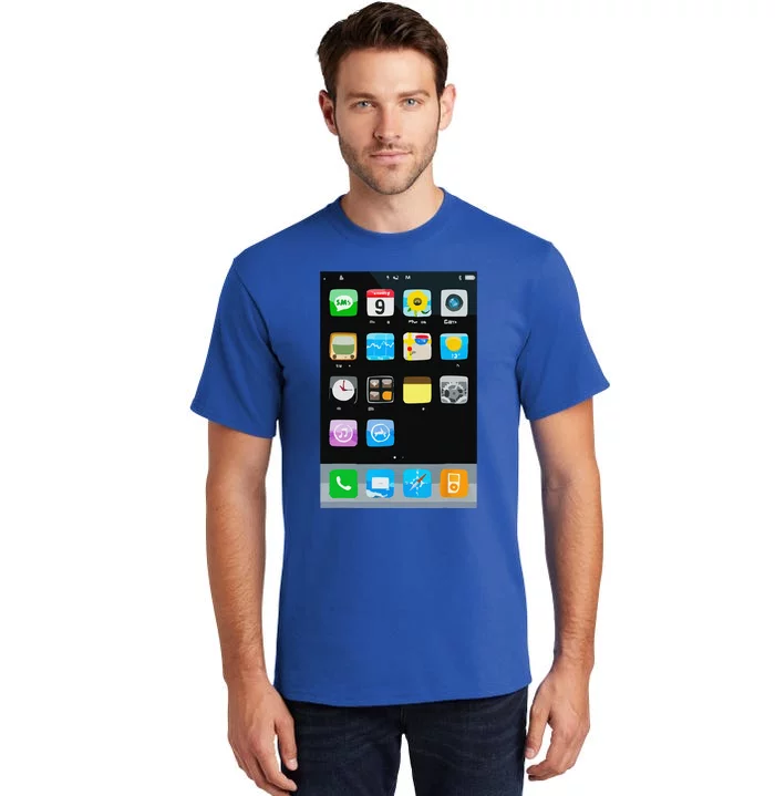 Cell Phone Smartphone Mobile App Halloween Costume Tall T-Shirt