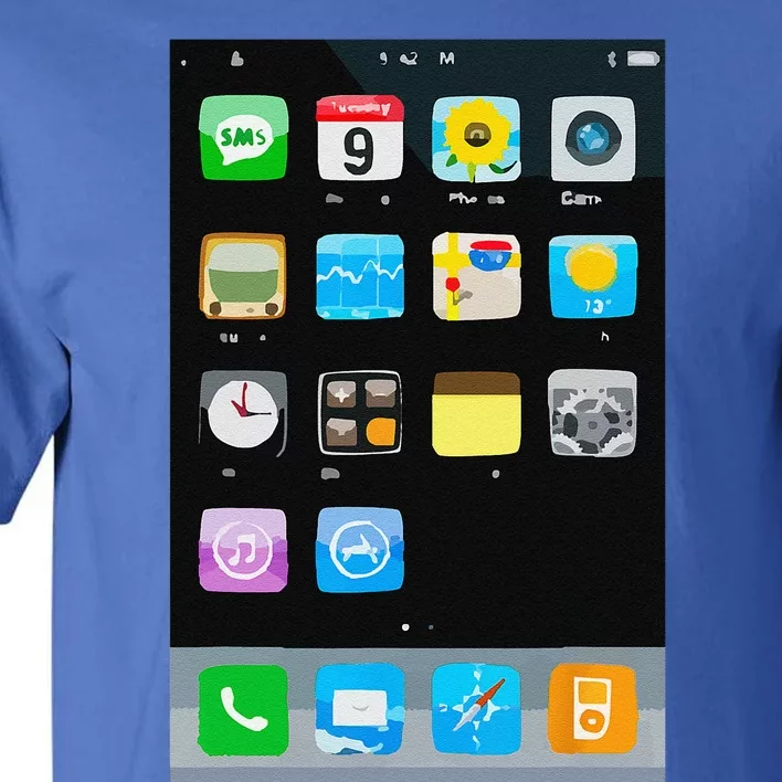 Cell Phone Smartphone Mobile App Halloween Costume Tall T-Shirt