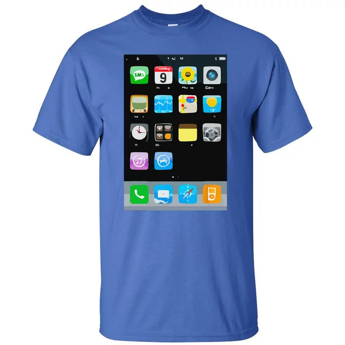 Cell Phone Smartphone Mobile App Halloween Costume Tall T-Shirt