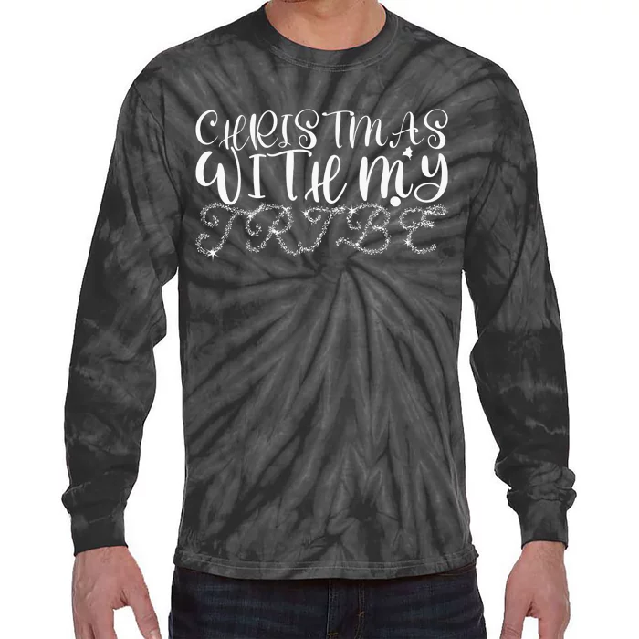 Christmas Princess Stocking Tie-Dye Long Sleeve Shirt