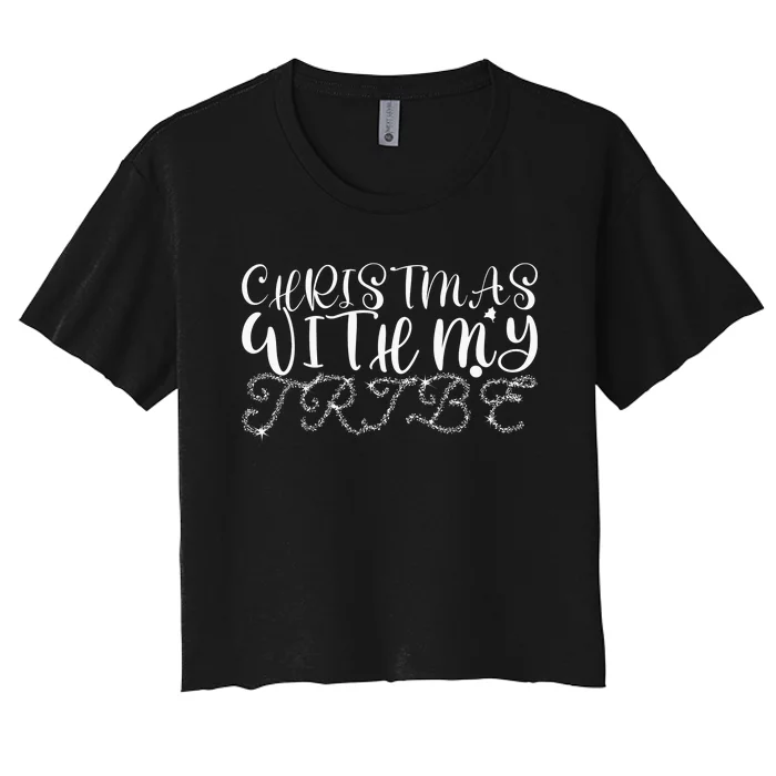 Christmas Princess Stocking Women's Crop Top Tee