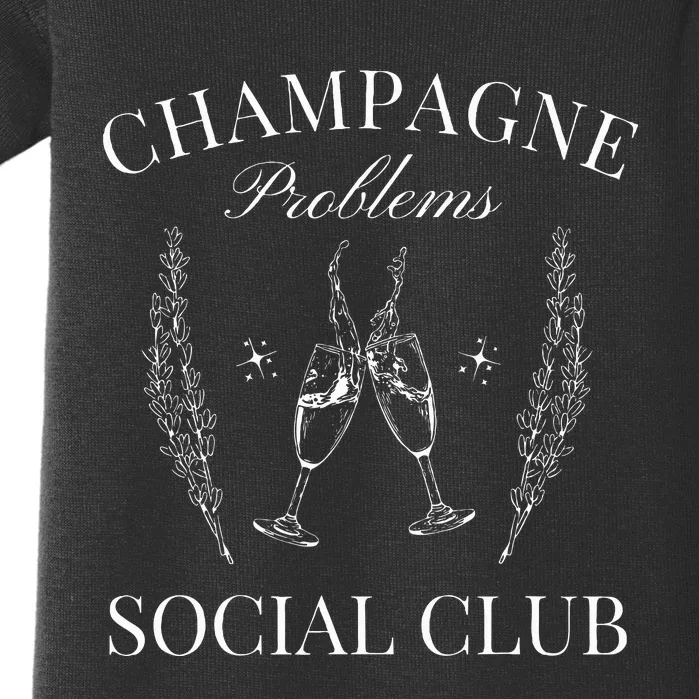 Champagne Problems Social Club Baby Bodysuit