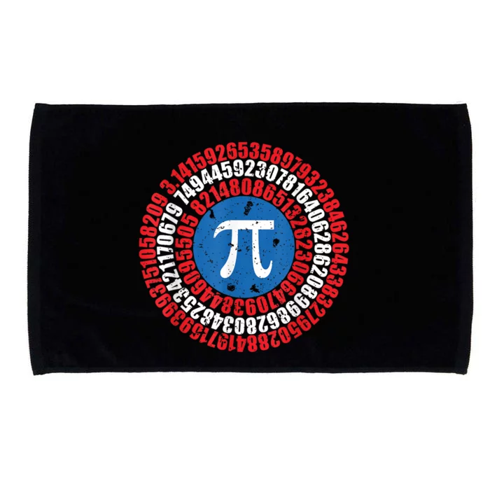 Captain Pi Superhero Pi Day & Math Lover Microfiber Hand Towel