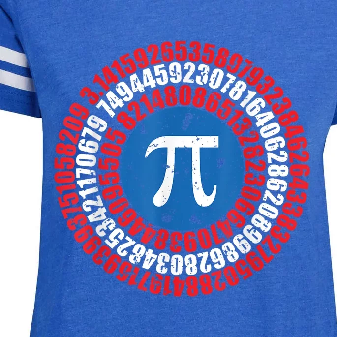 Captain Pi Superhero Pi Day & Math Lover Enza Ladies Jersey Football T-Shirt