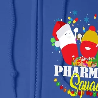 Christmas Pharmacy Squad Pills Xmas Pharmacist Gift Full Zip Hoodie