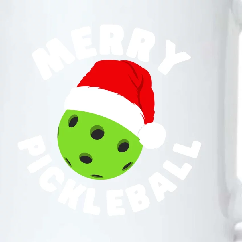 Christmas Pickleball Santa Hat Pickleball Player Xmas Gift Black Color Changing Mug