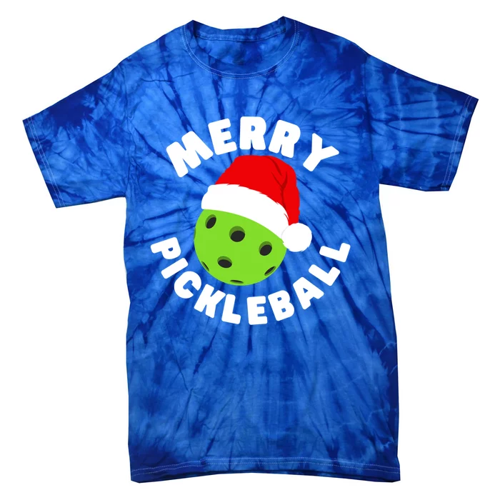 Christmas Pickleball Santa Hat Pickleball Player Xmas Gift Tie-Dye T-Shirt