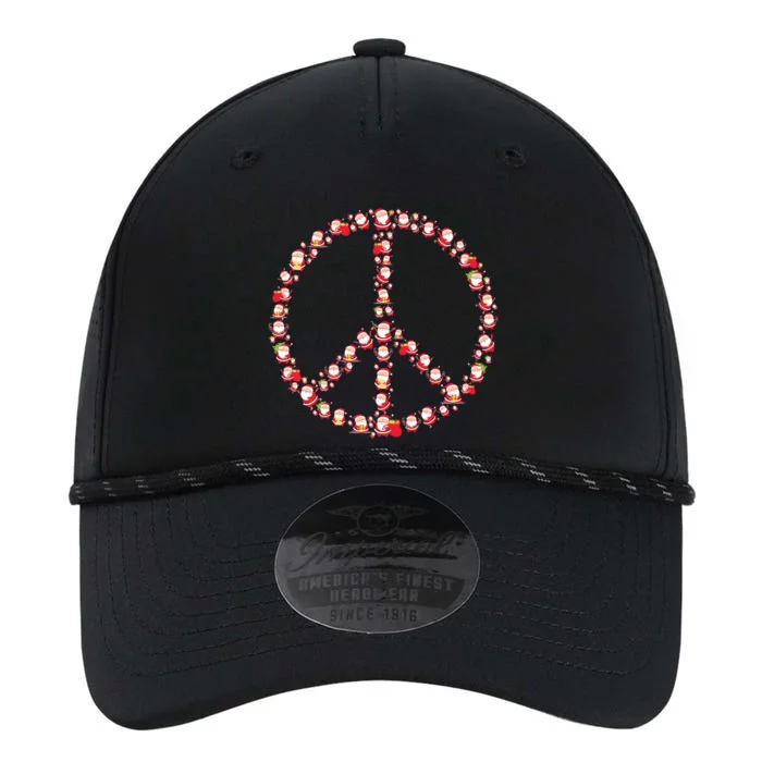 Christmas Peace Sign Santa Claus Retro Hippie Happy Holidays Gift Performance The Dyno Cap