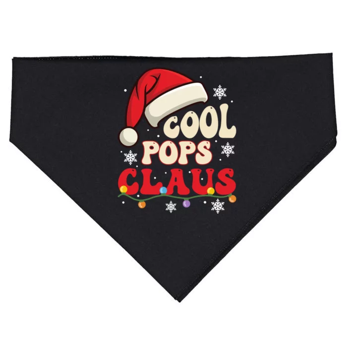 Cool Pops Santa Claus Christmas Matching Costume Gift USA-Made Doggie Bandana