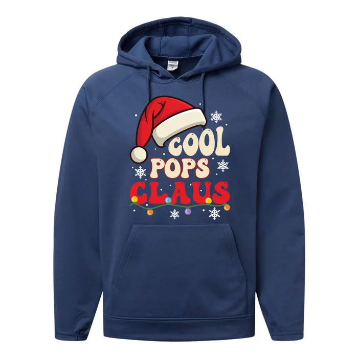 Cool Pops Santa Claus Christmas Matching Costume Gift Performance Fleece Hoodie