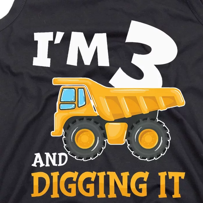 Construction Party Supplies for 3rd Birthday Celebration Tank Top