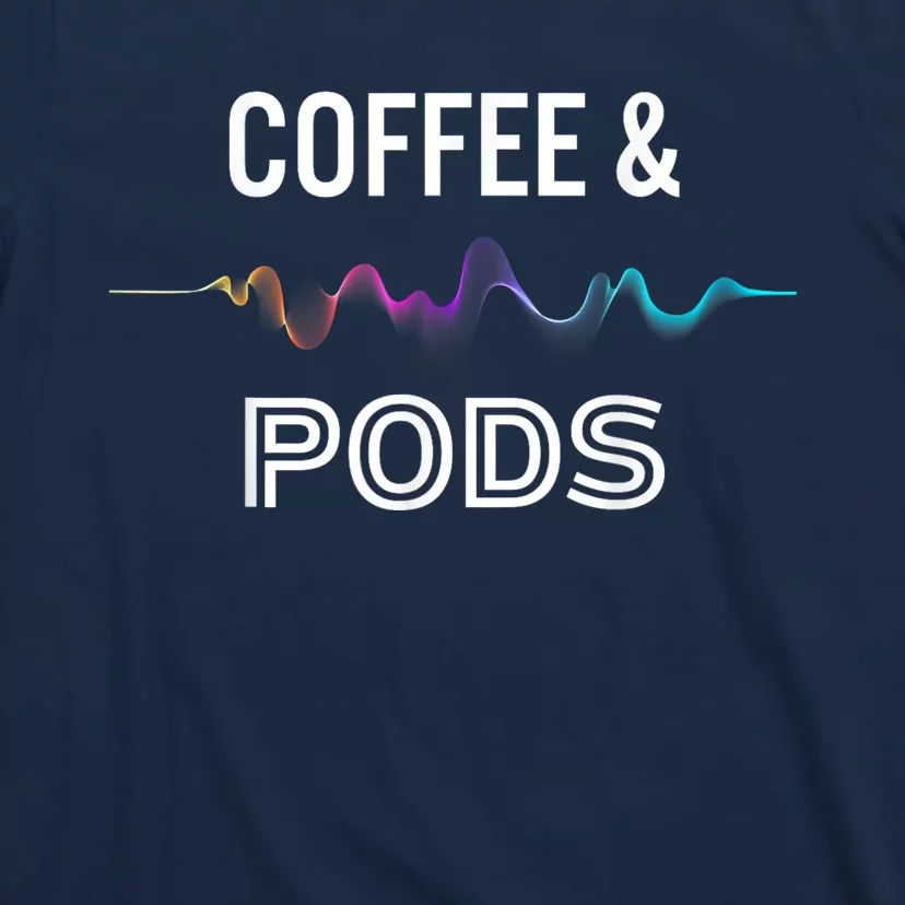 Coffee & Pods Sound Wave Tee T-Shirt