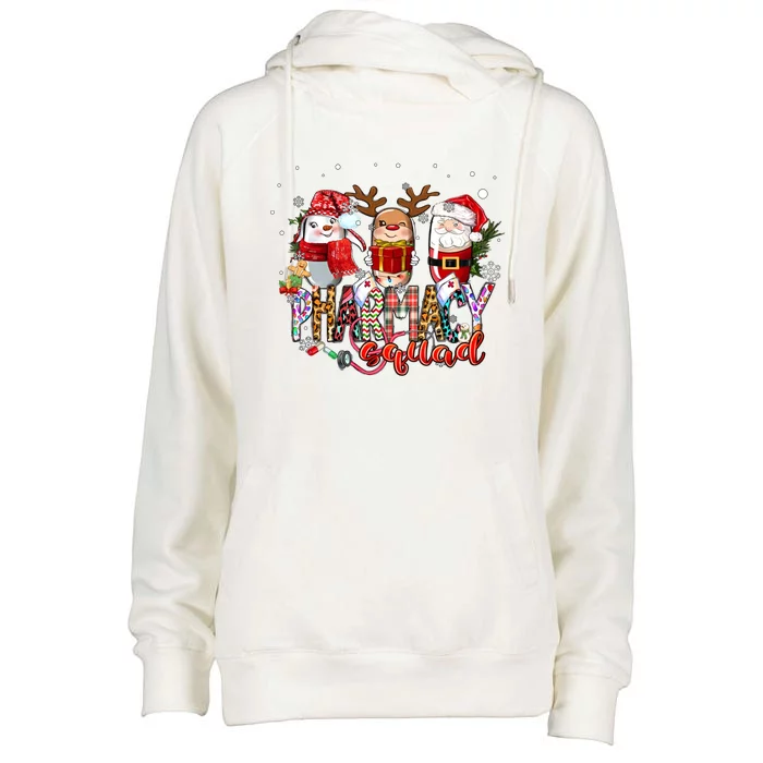 Christmas Pharmacy Squad Xmas Reindeer Pharmacist Team Gift Womens Funnel Neck Pullover Hood