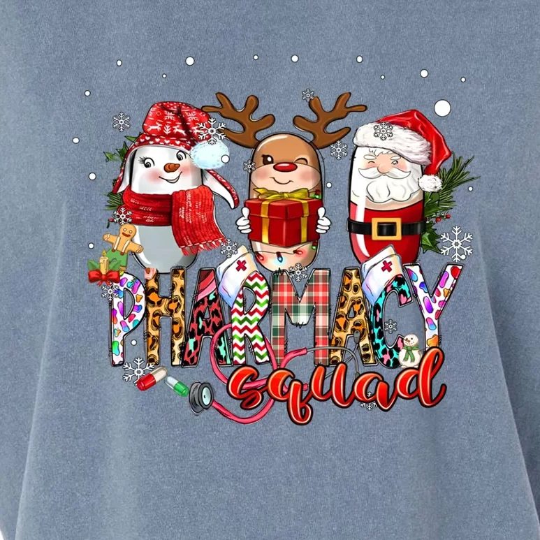 Christmas Pharmacy Squad Xmas Reindeer Pharmacist Team Gift Garment-Dyed Women's Muscle Tee