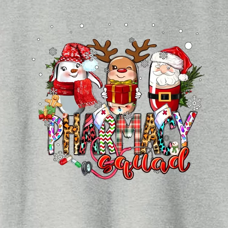 Christmas Pharmacy Squad Xmas Reindeer Pharmacist Team Gift Women's Crop Top Tee