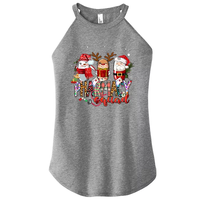 Christmas Pharmacy Squad Xmas Reindeer Pharmacist Team Gift Women’s Perfect Tri Rocker Tank