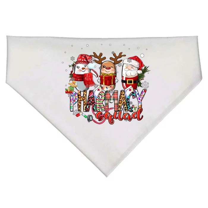 Christmas Pharmacy Squad Xmas Reindeer Pharmacist Team Gift USA-Made Doggie Bandana