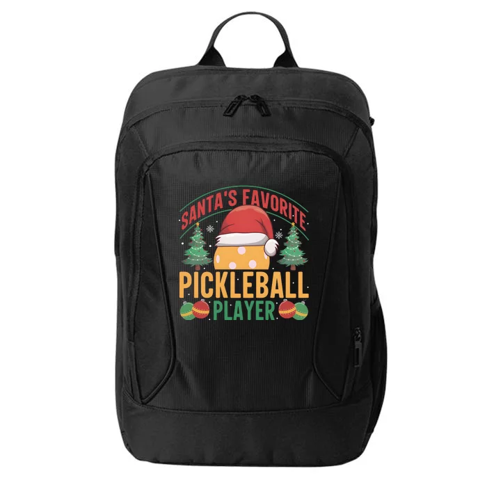 Christmas Pickleball Santa Favorite Pickleball Player City Backpack