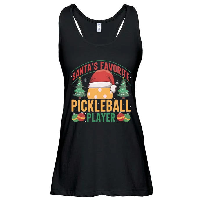 Christmas Pickleball Santa Favorite Pickleball Player Ladies Essential Flowy Tank